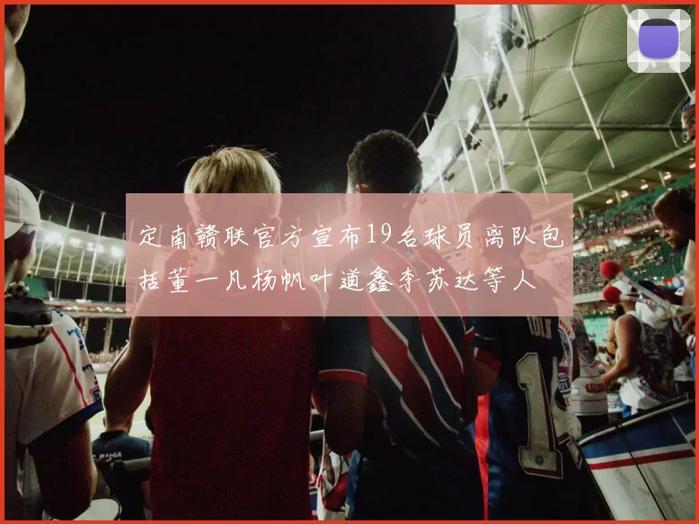 定南赣联官方宣布19名球员离队包括董一凡杨帆叶道鑫李苏达等人